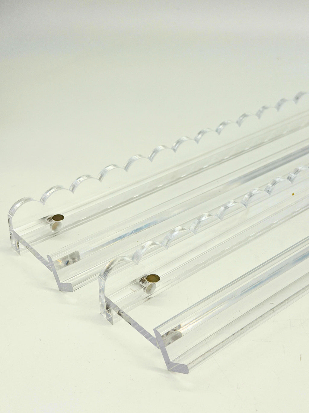 Clear Racks w/Clear Scallop Pusher