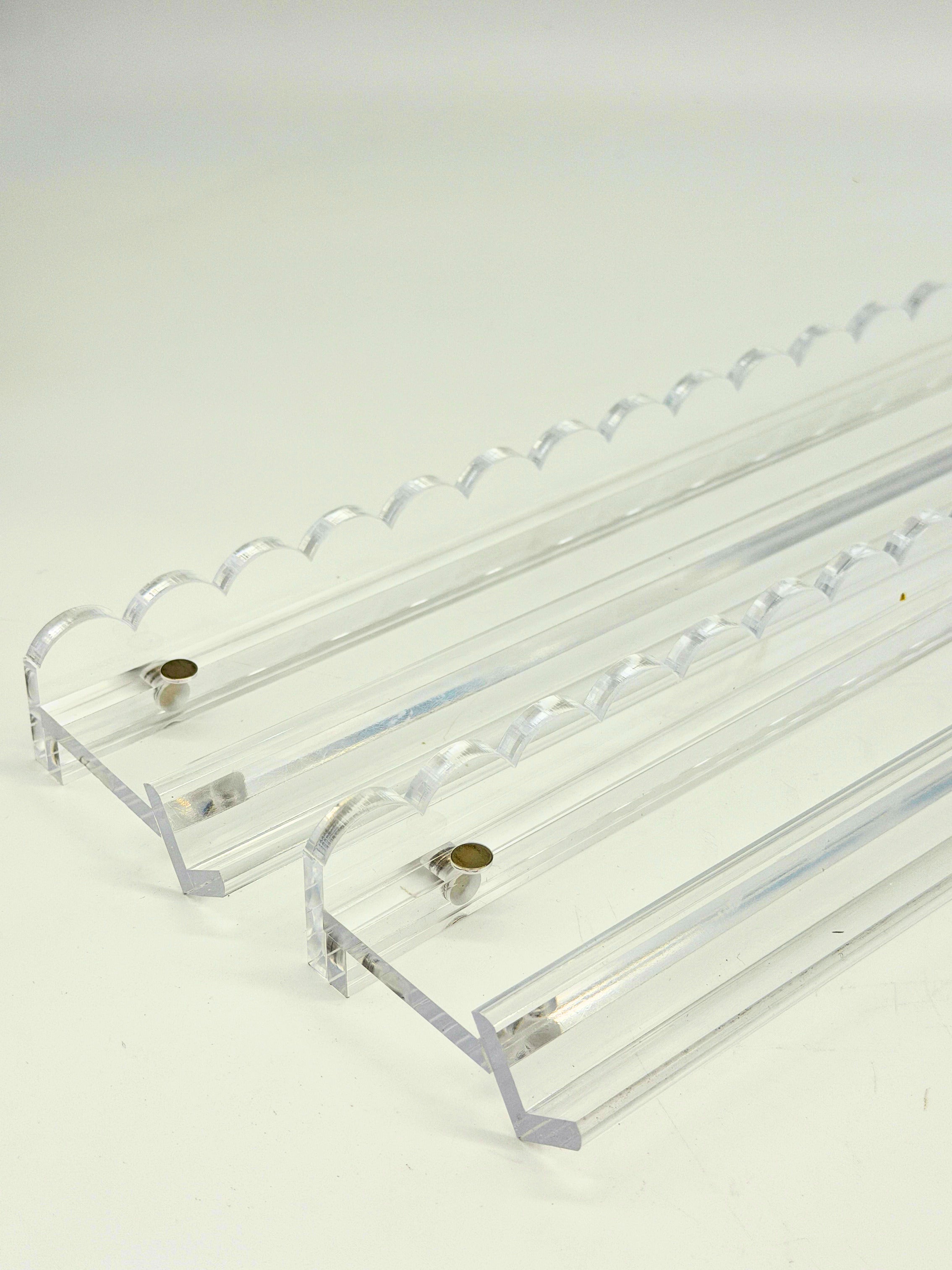 Clear Racks w/Clear Scallop Pusher