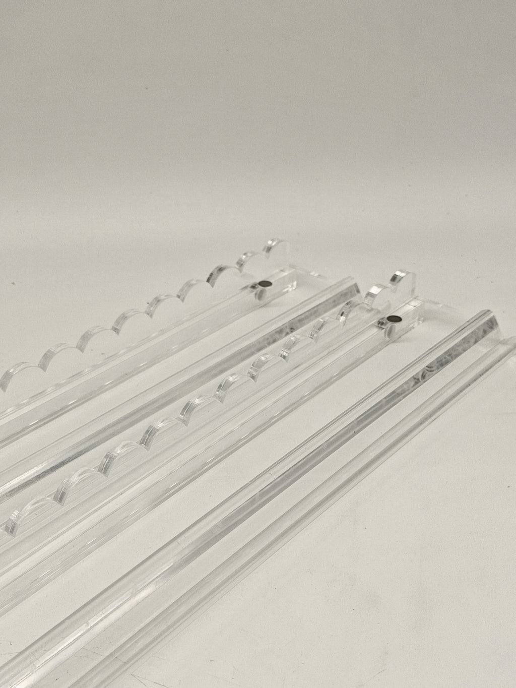 Clear Racks w/Clear Scallop Pusher