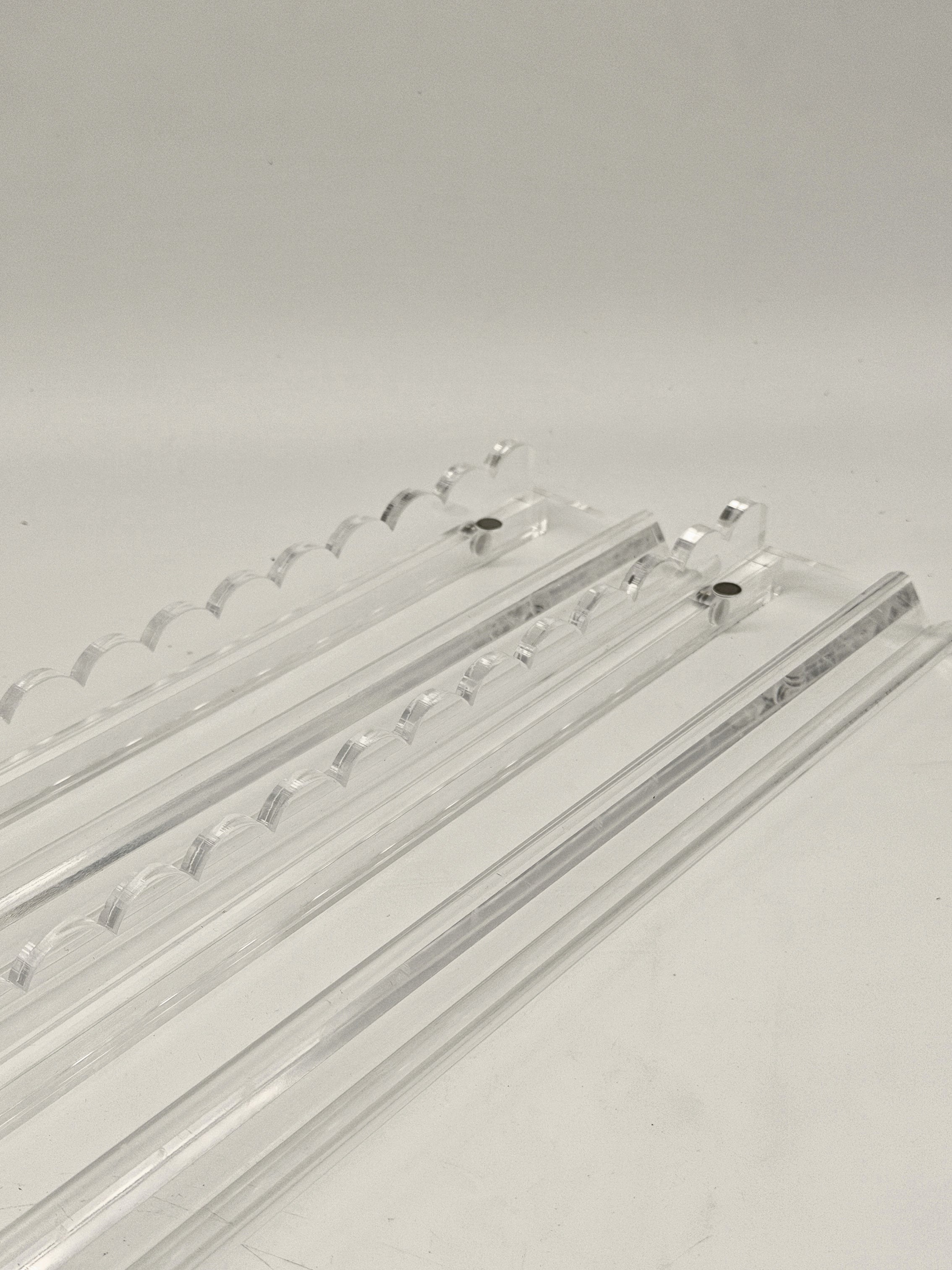 Clear Racks w/Clear Scallop Pusher